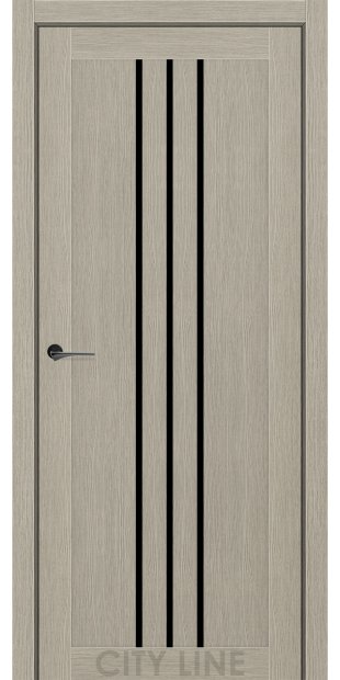 Межкомнатные двери CityLine Express ROCKY korfad-express-rocky-koton-bez-bravo-collection-s-cernym-steklom